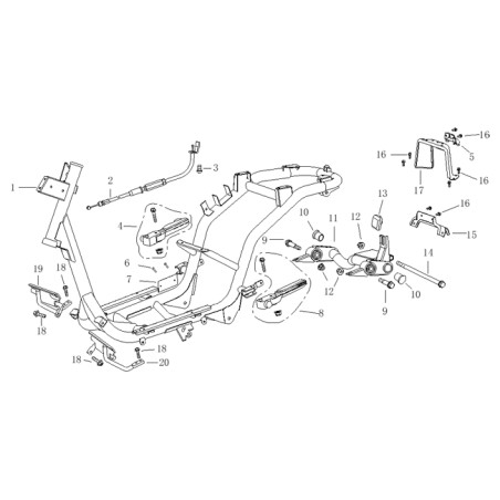 Subframe - motorophanging