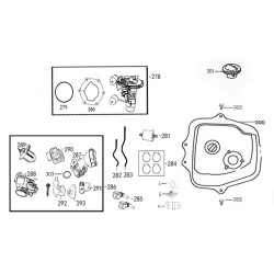 Gasklephuis compleet - GY6 - euro 4/5 - Delphi, Motion EFI