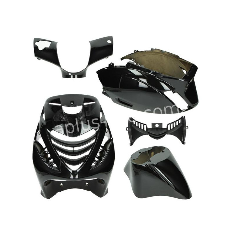 PLAATSET APLUS PASSEND OP PIAGGIO ZIP SP 5 DELIG - GLANS ZWART