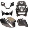 PLAATSET APLUS PASSEND OP PIAGGIO ZIP SP 5 DELIG PSYCHEDELIC ZWART/GRIJS