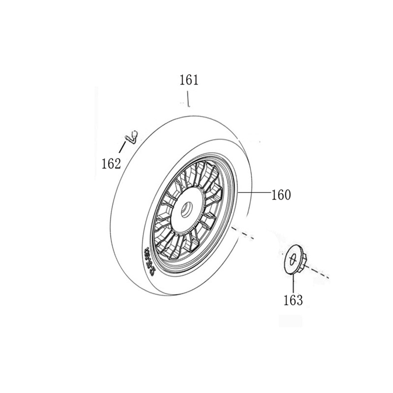 Velg achter