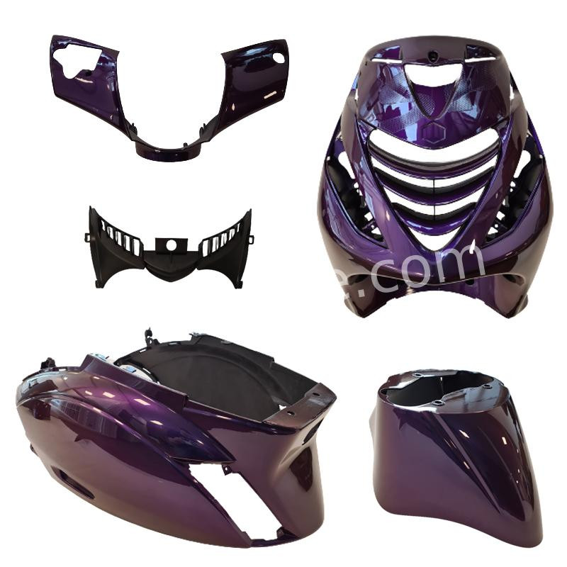 PLAATSET APLUS PASSEND OP PIAGGIO ZIP SP 5-DELIG - MYSTIC PURPLE
