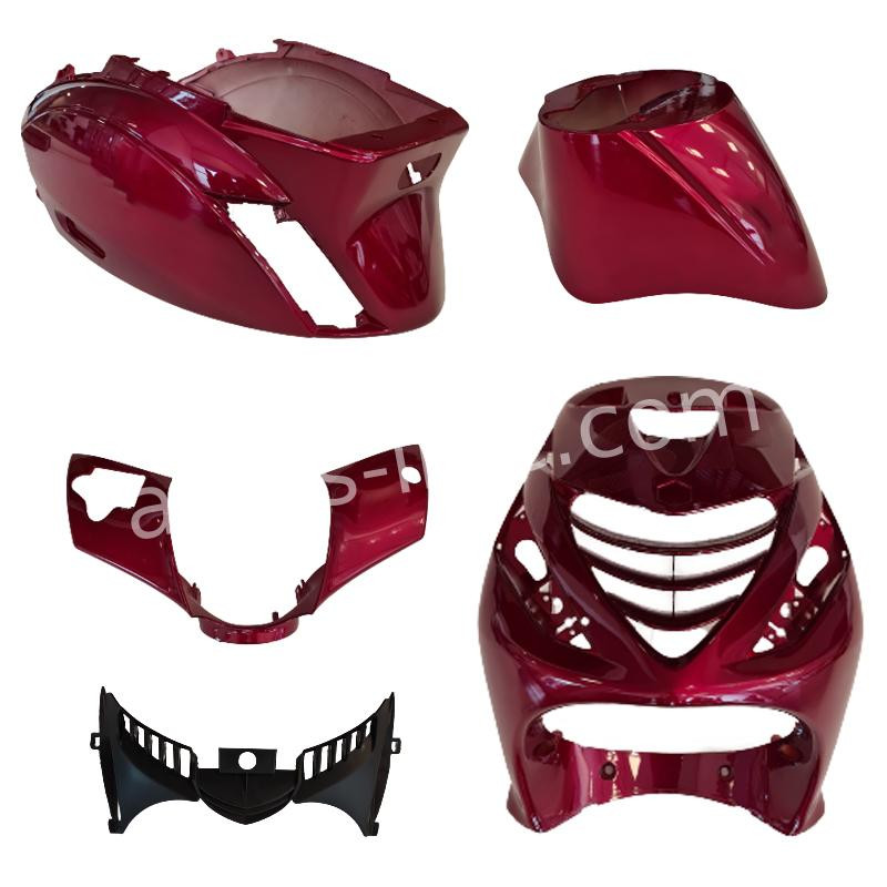 PLAATSET APLUS PASSEND OP PIAGGIO ZIP SP 5 DELIG CANDY RED