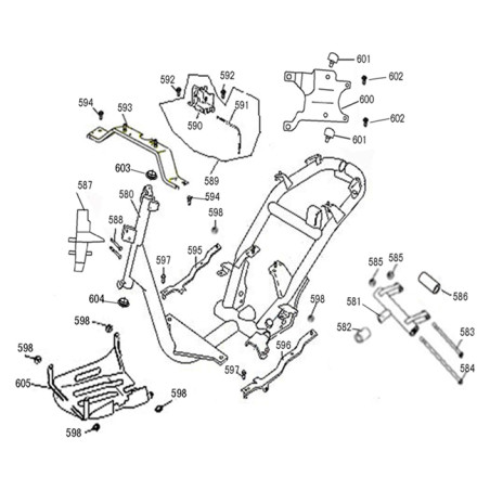 Subframe - motorophanging
