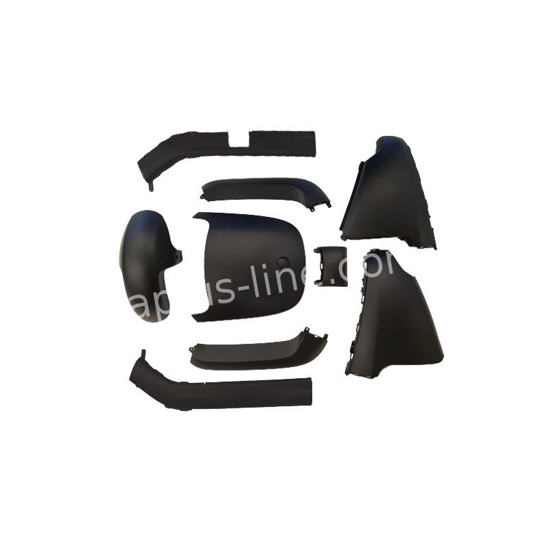PLAATSET APLUS PASSEND OP SEGWAY E-110 / E-125 9-DELIG MAT ZWART