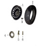 Velg achter - Zwart chroom