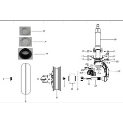 Swingarm voor / Zilver