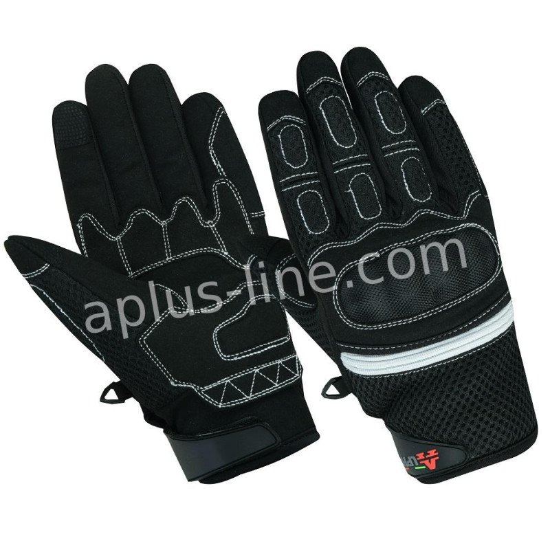 HANDSCHOEN ALPHA STYLING CITTA ZWART/WIT - L