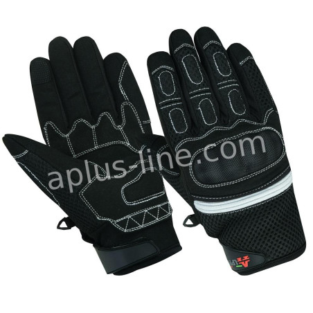 HANDSCHOEN ALPHA STYLING CITTA ZWART/WIT - L