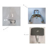 Windscherm incl. bevestigingset / transparant