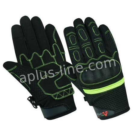 HANDSCHOEN ALPHA STYLING CITTA ZWART/FLUOR - L