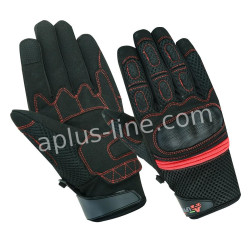 HANDSCHOEN ALPHA STYLING CITTA ZWART/ROOD - XL