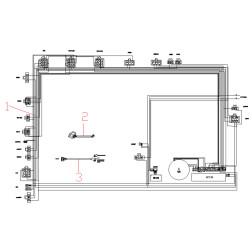 Stroomkabel voor 2e accu met 7-pin