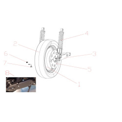 Achterwiel - motor