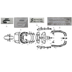 Voorkap onder / Mat Grijs