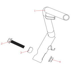 Stuurpen bout M10*1.25*45