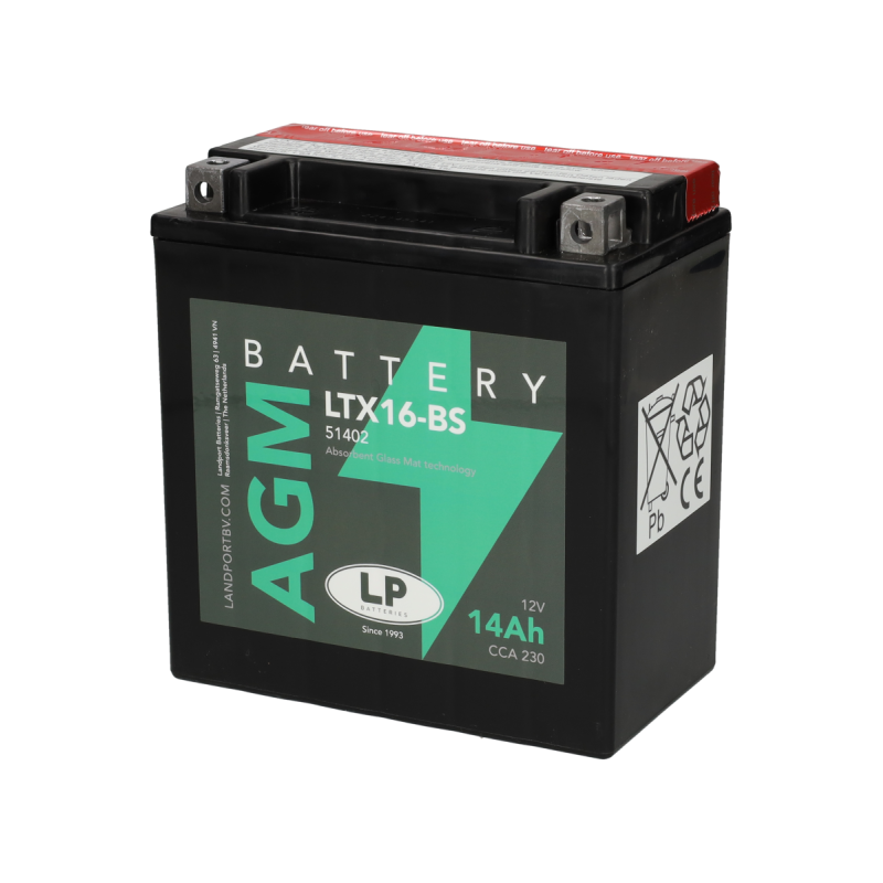 ACCU LANDPORT YTX16-BS / LTX16-BS