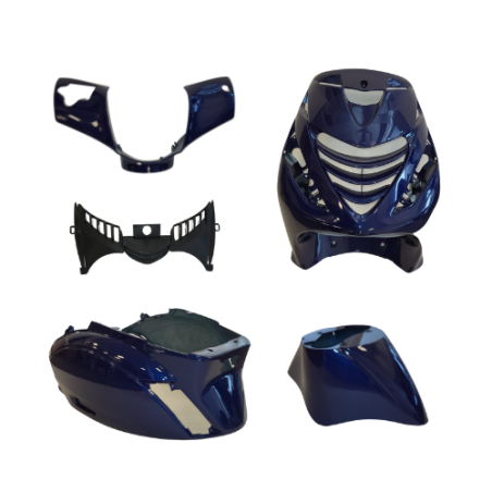 PLAATSET APLUS PASSEND OP PIAGGIO ZIP SP 5 DELIG - MEDITERRANEAN BMW BLUE METALLIC