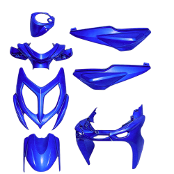 PLAATSET APLUS PASSEND OP YAMAHA AEROX 2013-2018 - 7 DELIG BLAUW