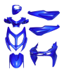 PLAATSET APLUS PASSEND OP YAMAHA AEROX 2013-2018 - 7 DELIG BLAUW