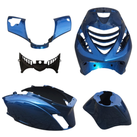 PLAATSET APLUS PASSEND OP PIAGGIO ZIP SP 5 DELIG - DIAMOND BLUE METALLIC