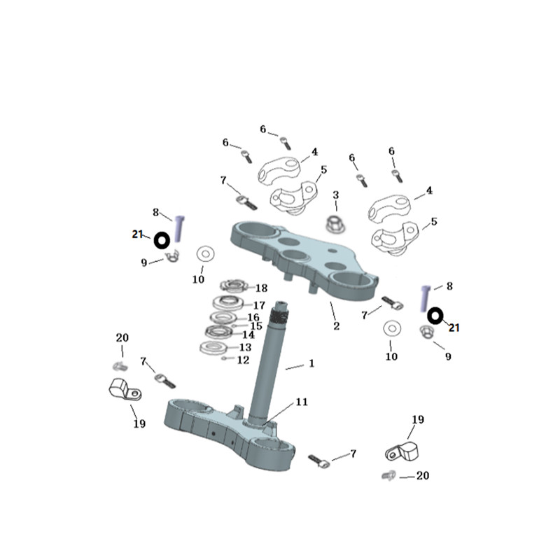 Holder, handle lower