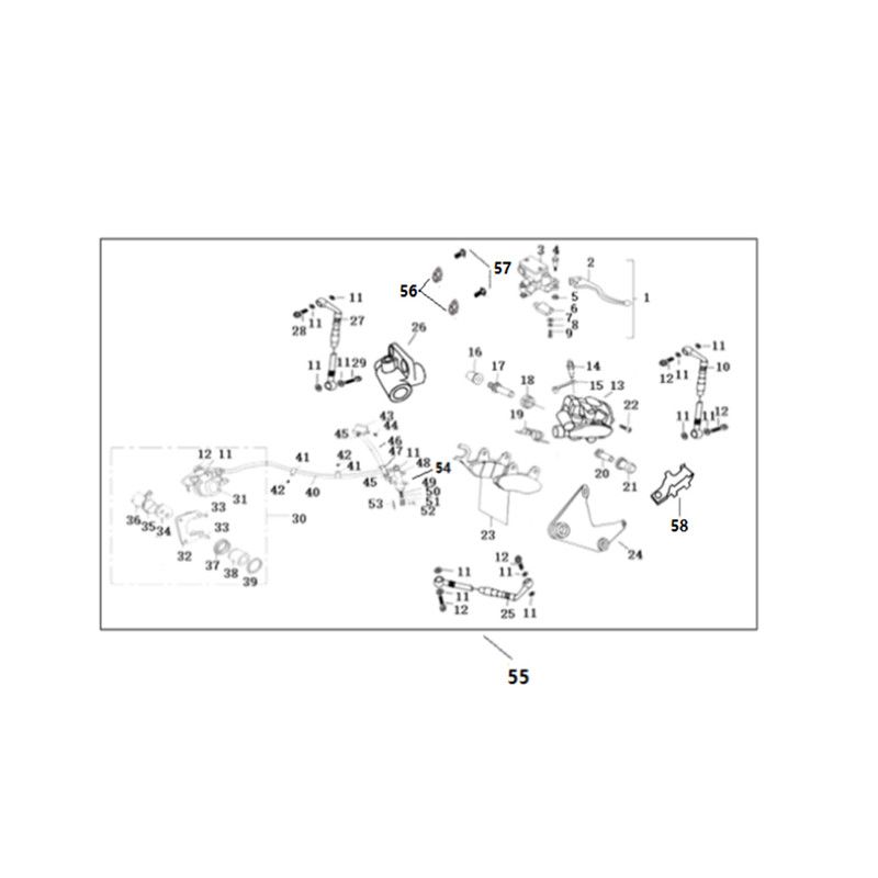 Hose, Front Brake( 865 mm)