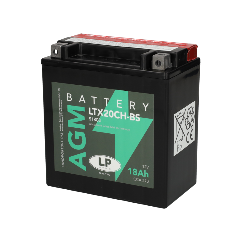 ACCU LANDPORT YTX20CH-BS / YTX20A-BS/ LTX20CH-BS
