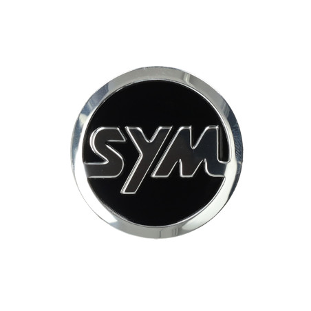 emblem Sym original logo front cover 40mm sco sym 4t 87554-aza-000