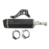 exhaust Turbokit stainless steel 600cc black/carbon sym maxsym 600i m4t162-h7k