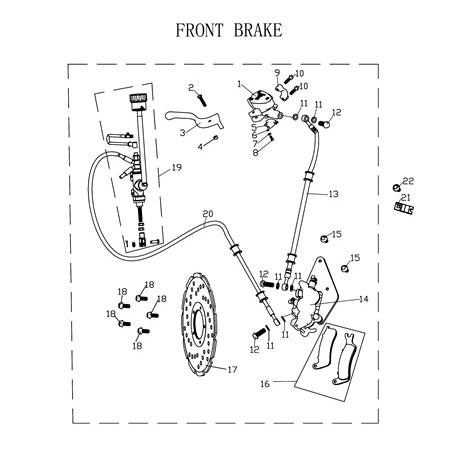 Front brake disc