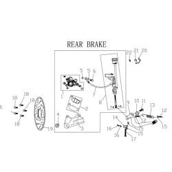 Brake pedal limit bracket