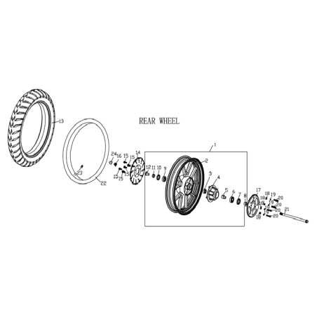 Rear wheel