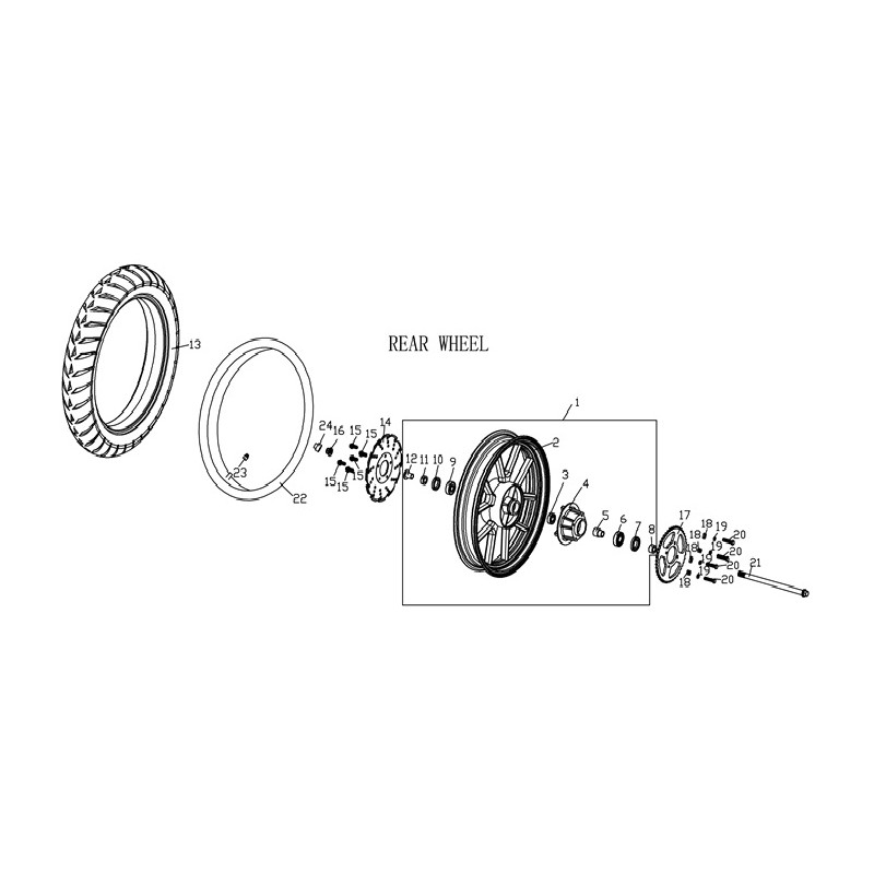 Sprocket seat