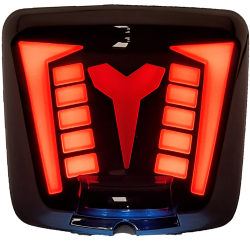 ACHTERLICHT ALPHA STYLING LED/TUBE PASSEND OP VESPA GTS - SMOKE (E-MARK) 19'- 22'