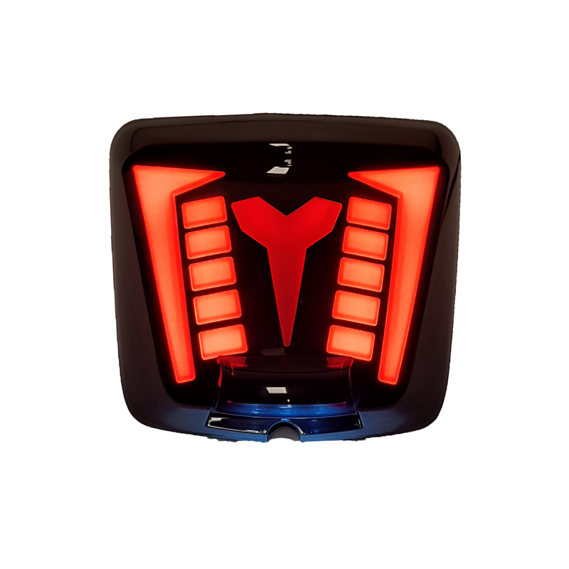ACHTERLICHT ALPHA STYLING LED/TUBE PASSEND OP VESPA GTS - SMOKE (E-MARK) 19'- 22'