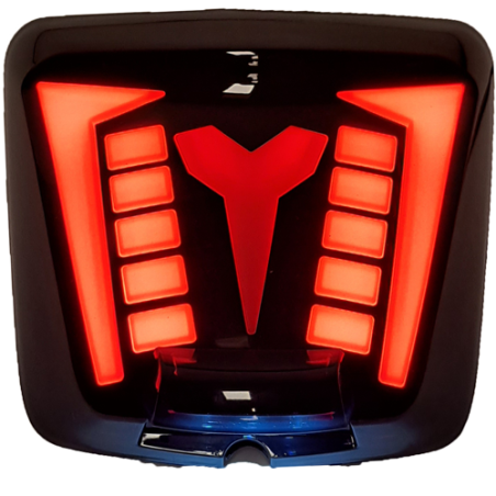ACHTERLICHT ALPHA STYLING LED/TUBE PASSEND OP VESPA GTS - SMOKE (E-MARK) 19'- 22'