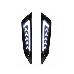 KNIPPERLICHTSET ALPHA ''ARROW'' TUBE DAGRIJ VOORZIJDE L+R PASSEND OP ZIP (MATRIX) SMOKE - E-KEUR