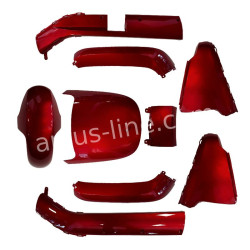 PLAATSET APLUS PASSEND OP SEGWAY E-110 / E-125 9-DELIG CANDY RED