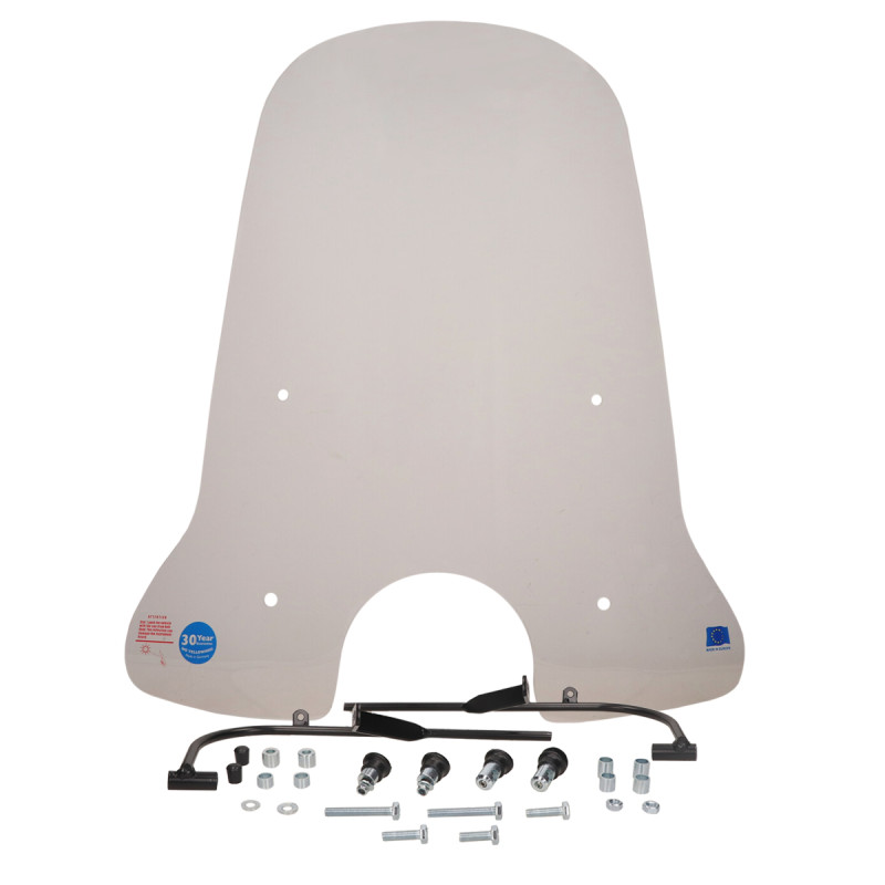 windscherm Regia met bevestigingsset hoog (made in EU) iva ibiza/razzo lucca 72cm helder