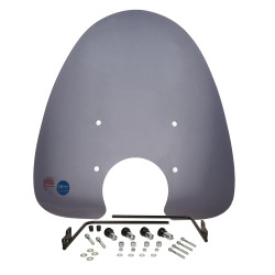 windscherm Regia met bevestigingsset hoog (made in EU) Grande retro 67cm smoke cello/allo, china retro/torino