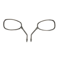 mirror set oval e-approval E-mark 10mm chrome agm Retro, china retro/torino, grande retro