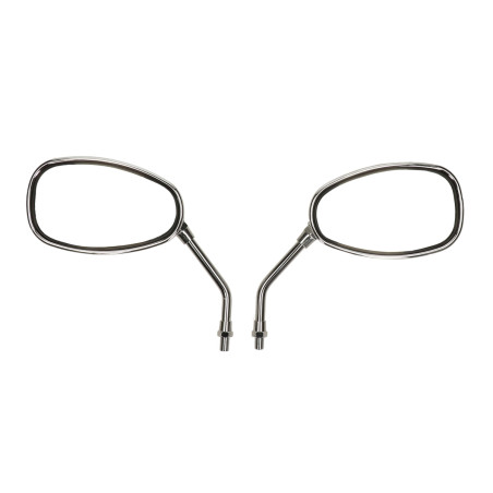 mirror set oval e-approval E-mark 10mm chrome agm Retro, china retro/torino, grande retro