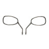 mirror set oval e-approval E-mark 10mm chrome agm Retro, china retro/torino, grande retro