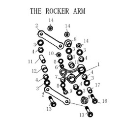 Rear shock absorption lower bearing A