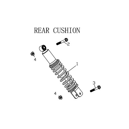 Rear shock absorption