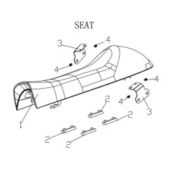 Seat cushion - Black