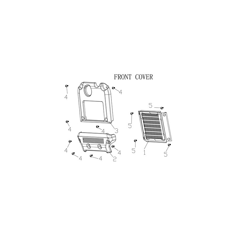 Oil cooler upper baffle