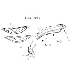 Left side cover / White