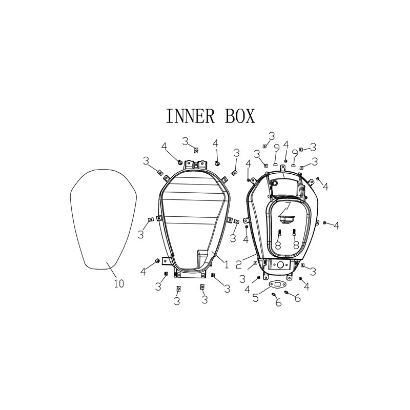 Storage box lower